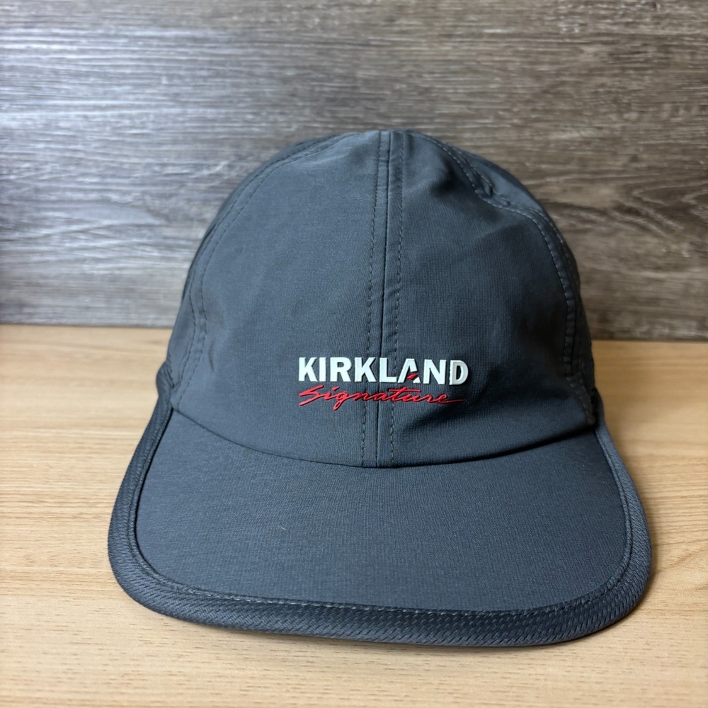 Kirkland Signature Hat Cap Strap Back Gray Performance Adjustable